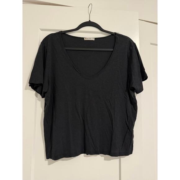 $58 Marine Layer Hemp Cotton Tee - Black - Medium - Picture 3 of 7